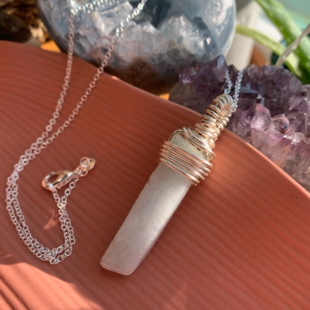 ✨Aquamarine Crystal Necklace